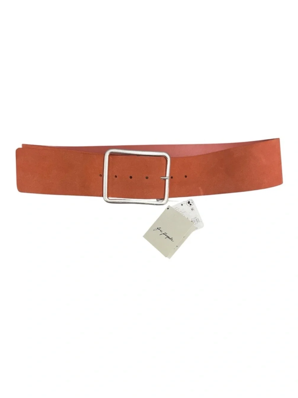 Free people Suede Hex Hip Belt in Paprika Sz S/M NWT $58